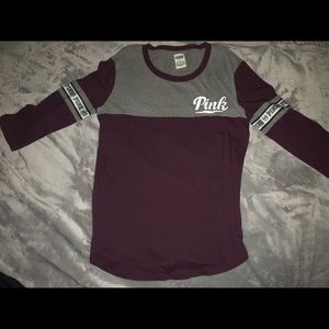PINK Plum Quarter Sleeve Top